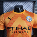 CAMISA DO MANCHESTER CITY 23/24 LARANJA GOLEIRO VERSÃO JOGADOR